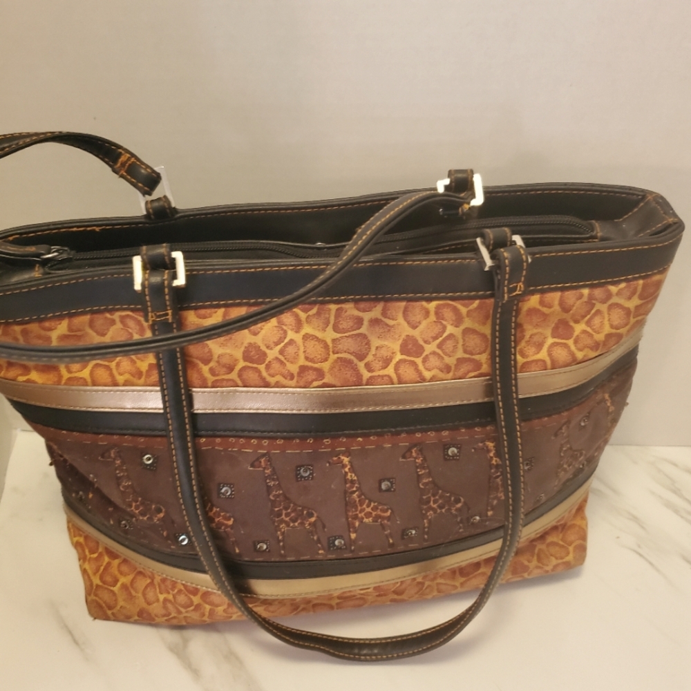 Rust And Brown Safari Shoulder Bag